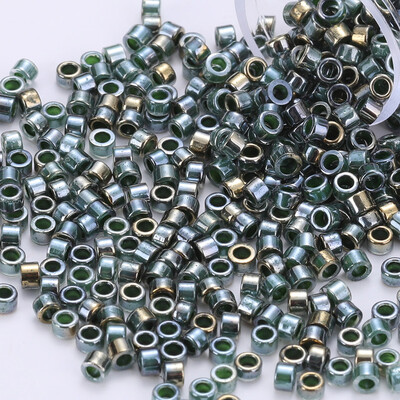 600 kusov 2,5 mm japonských kvalitných sklenených korálok pre natívnu korálkovú prácu, 10 gramov/vrecko, vodeodolné, pozlátené sklenené korálky