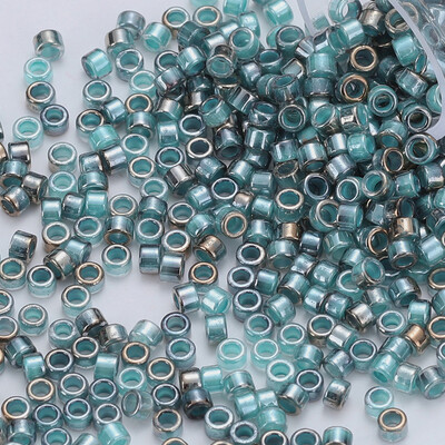 600 kusov 2,5 mm japonských kvalitných sklenených korálok pre natívnu korálkovú prácu, 10 gramov/vrecko, vodeodolné, pozlátené sklenené korálky
