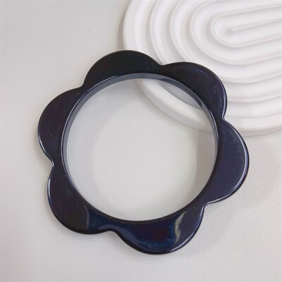 Γλυκά πολύχρωμα λουλούδια με μανσέτα βραχιόλια από ρητίνη για γυναίκες Charm Candy Color Geometryr Ακρυλικά βραχιόλια Καλοκαιρινό πάρτι κοσμήματα καρπού