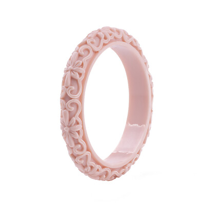 Klasszikus műgyanta mandzsetta gravírozott virág karkötők karkötők női új divat akril karkötő női egyszerű varázslat esküvői ékszerek