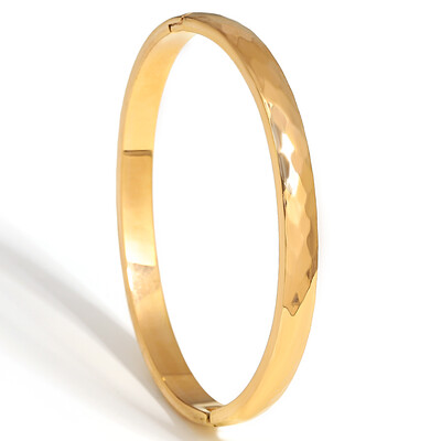 AENSOA paprastos rombo formos lygaus paviršiaus nerūdijančio plieno apyrankės apyrankės moterims Madingi paauksuoto metalo apyrankės papuošalai