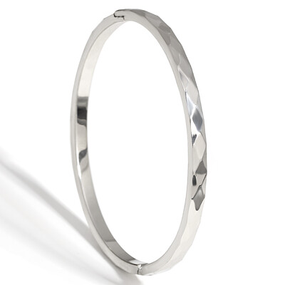 AENSOA paprastos rombo formos lygaus paviršiaus nerūdijančio plieno apyrankės apyrankės moterims Madingi paauksuoto metalo apyrankės papuošalai