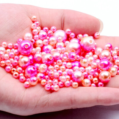 3-12 mm-es perforált sellő színátmenet színes gyöngy kör alakú gyöngy nyaklánc utánzat karkötő barkács kiegészítők