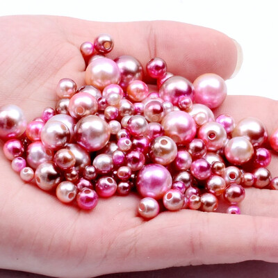 3-12 mm-es perforált sellő színátmenet színes gyöngy kör alakú gyöngy nyaklánc utánzat karkötő barkács kiegészítők