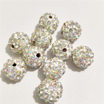 Δωρεάν αποστολή! 10mm 12mm Rhinestone Spacer Beads Στρογγυλές καλής ποιότητας Χάντρες DIY για αξεσουάρ κεντήματος και κατασκευή κοσμημάτων