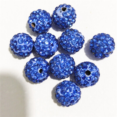 Besplatna dostava! 10 mm 12 mm okrugle perle s odstojnikom od štrasa, kvalitetne DIY perle za pribor za ručni rad i izradu nakita