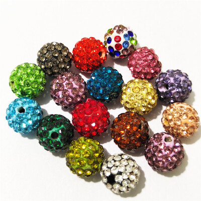 Besplatna dostava! 10 mm 12 mm okrugle perle s odstojnikom od štrasa, kvalitetne DIY perle za pribor za ručni rad i izradu nakita