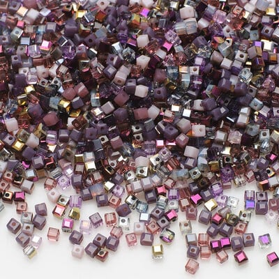 100 bucăți 3 mm mărgele de sticlă pătrată cu fațete de cristal verde pentru fabricarea de bijuterii, bricolaj, colier, brățară, accesorii de îmbrăcăminte