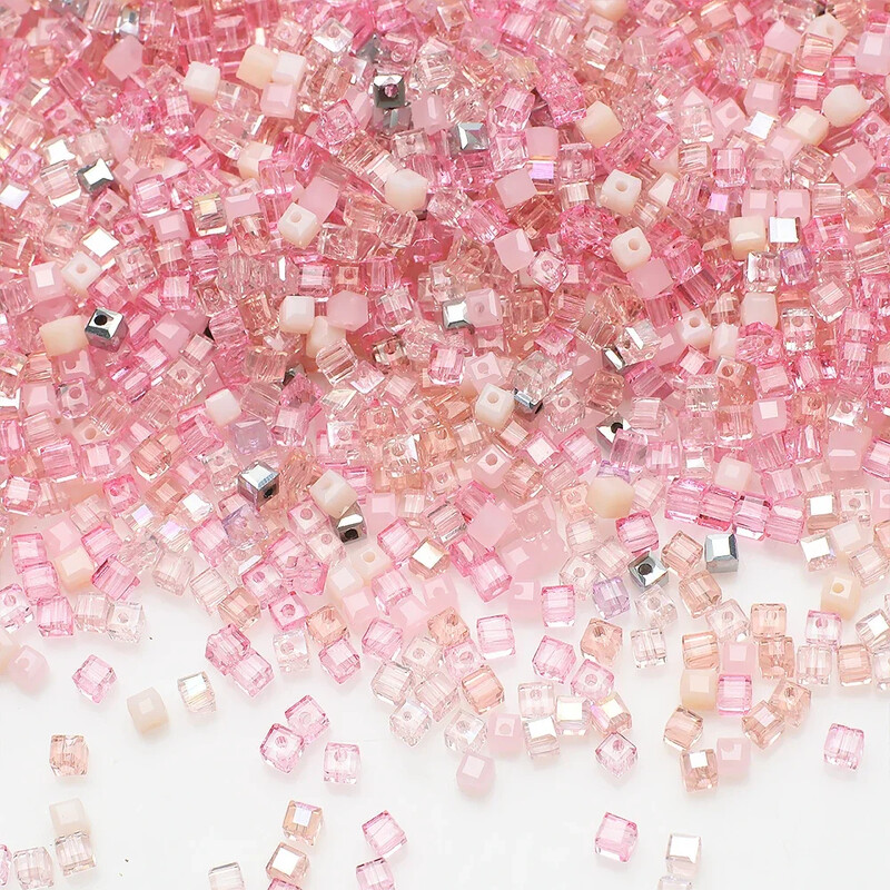 100 bucăți 3 mm mărgele de sticlă pătrată cu fațete de cristal verde pentru fabricarea de bijuterii, bricolaj, colier, brățară, accesorii de îmbrăcăminte