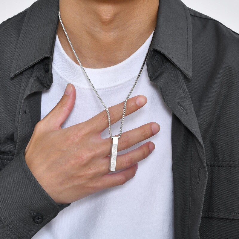 Mprainbow Allah arapske 3D bar ogrlice za muškarce, muslimanski privjesak Ayatul Kursi ogrlica, islamski bajram ramadan islamski nakit darovi