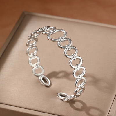 Rozsdamentes acél karkötők Aszimmetrikus szívfüggő pulóver lánc karkötők női ékszerek nem fakulnak kiváló minőségű finom ajándékok