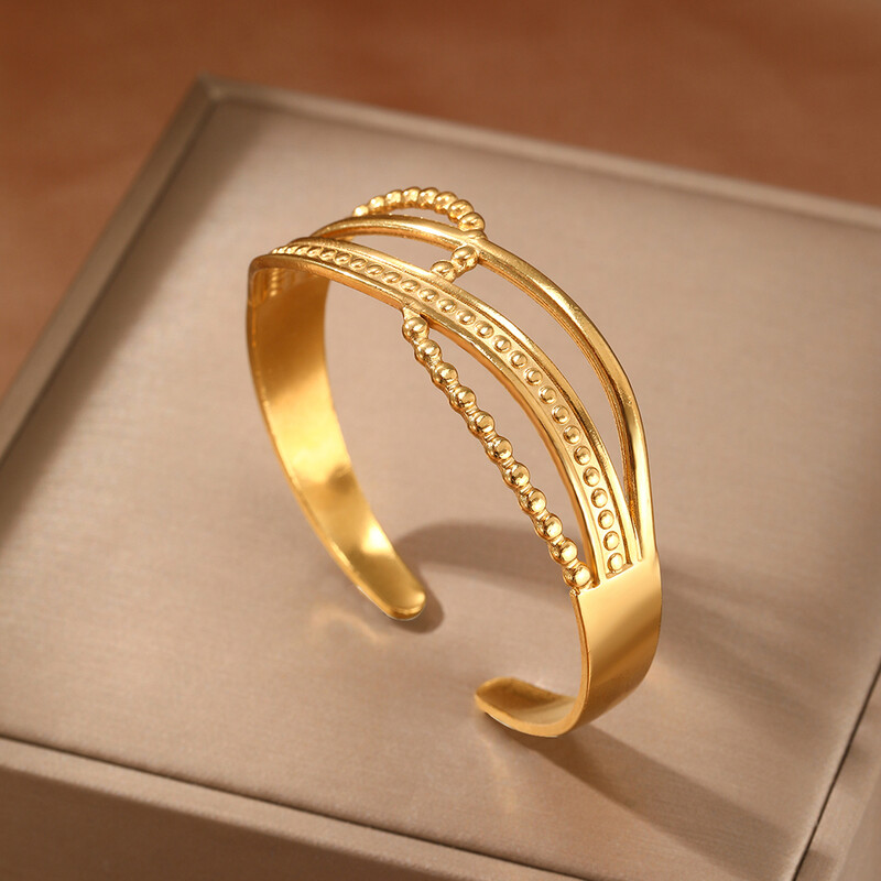 Rozsdamentes acél karkötők Aszimmetrikus szívfüggő pulóver lánc karkötők női ékszerek nem fakulnak kiváló minőségű finom ajándékok