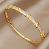 Új Sight Full Crystal Cross karkötők női divatmárkák ékszerek Elegáns klasszikus cirkónia karkötők Kiegészítők