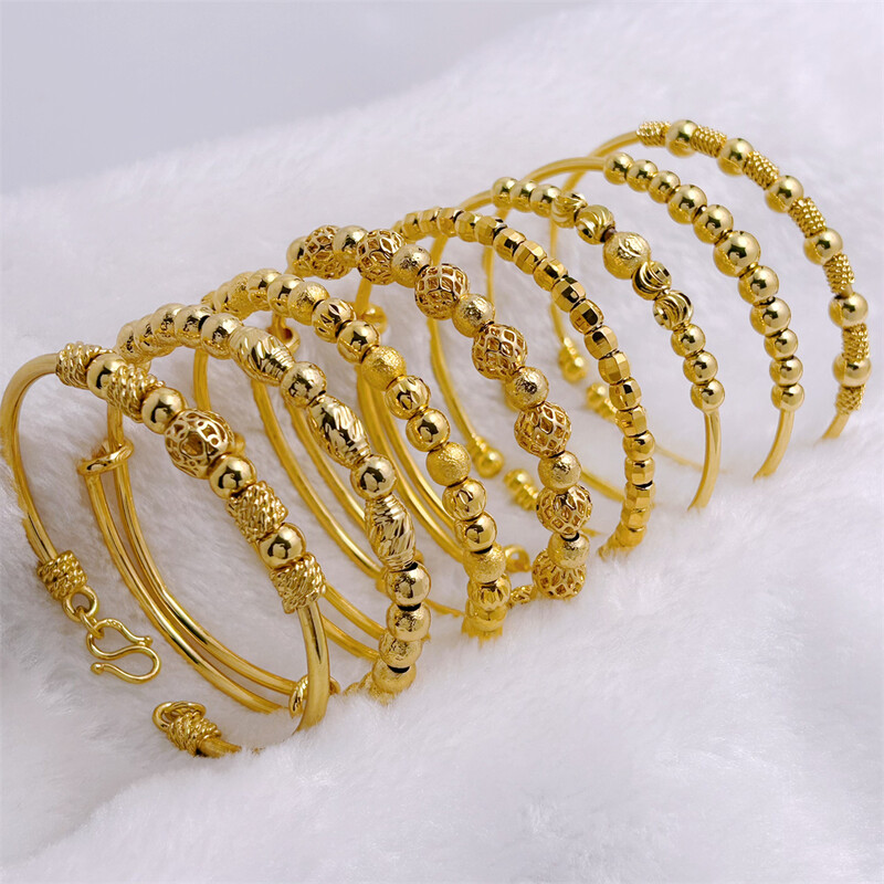 Brățări de mână pentru femei de culoare aurie Brățară cu mărgele cu mai multe mărgele Brățări Bratara pentru femeie Bijuterii de nuntă Accesorii Cadouri