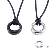 24 mm nerezový kruh života pamätný prívesok kremácia popol urna pamiatka parfum fľaša amulet šperky s lanovou retiazkou