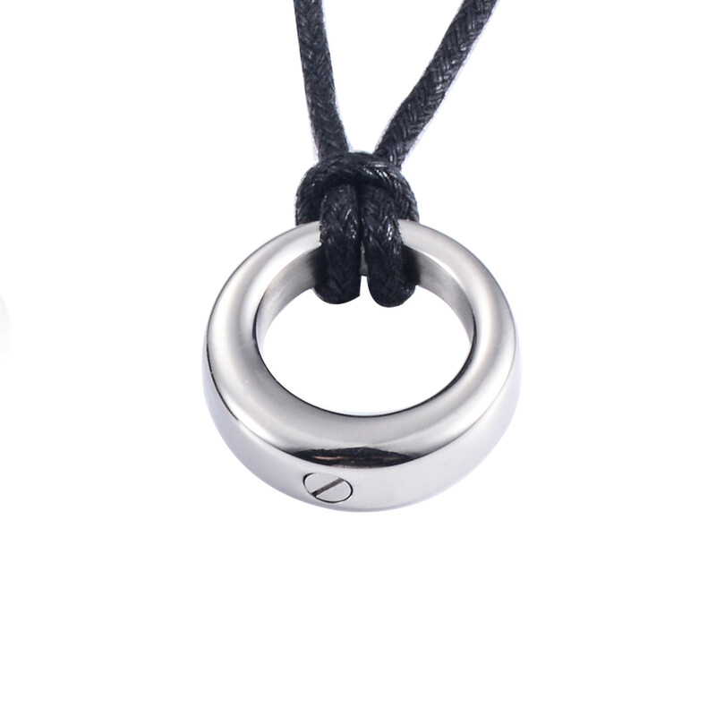 24 mm nerezový kruh života pamätný prívesok kremácia popol urna pamiatka parfum fľaša amulet šperky s lanovou retiazkou