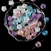 30-50 buc. Mărgele distanțare libere, coajă de culoare, colier, brățară, accesoriu pentru bijuterii, bricolaj, materiale de artizanat lucrate manual