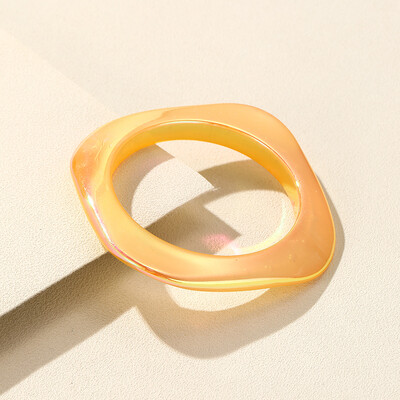 Brățări din acril subțire pătrate coreene pentru femei Brățări și brățări gotice punk cu farmec multicolor pentru fete Cadouri de bijuterii de mână