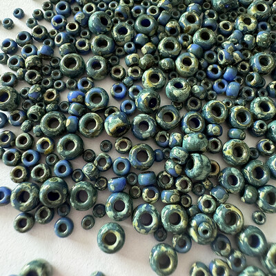 TD Miyuki okrúhle korálky Picasso na výrobu oblečenia, ručne vyrábané darčeky, boho štýl 2 mm 3 mm 4 mm, mix veľkosti 10 gramov/balenie