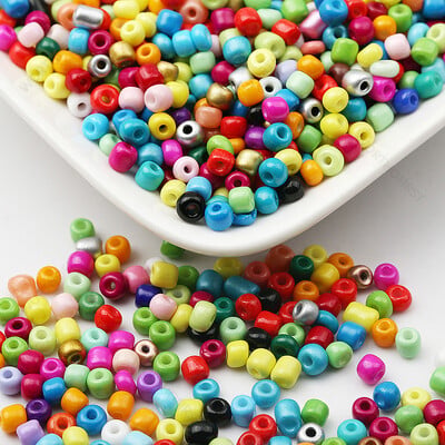 Maľované korálky z prosa 2 mm 3 mm 4 mm sklenené korálky roztrúsené korálky krížové korálky vyšívanie DIY náramkové korálky na výrobu šperkov príslušenstvo