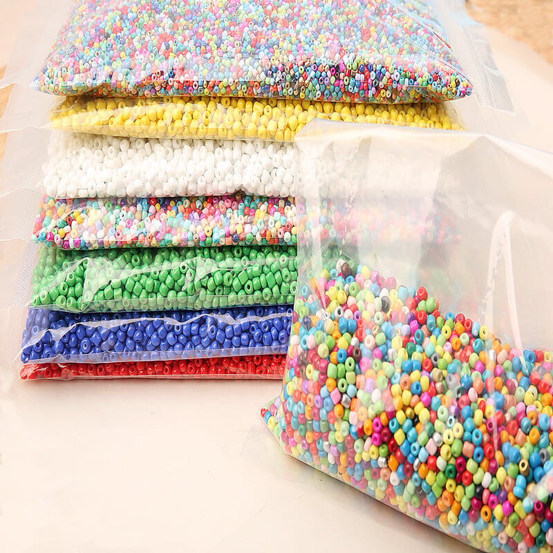 Maľované korálky z prosa 2 mm 3 mm 4 mm sklenené korálky roztrúsené korálky krížové korálky vyšívanie DIY náramkové korálky na výrobu šperkov príslušenstvo