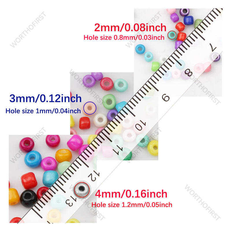 Maľované korálky z prosa 2 mm 3 mm 4 mm sklenené korálky roztrúsené korálky krížové korálky vyšívanie DIY náramkové korálky na výrobu šperkov príslušenstvo
