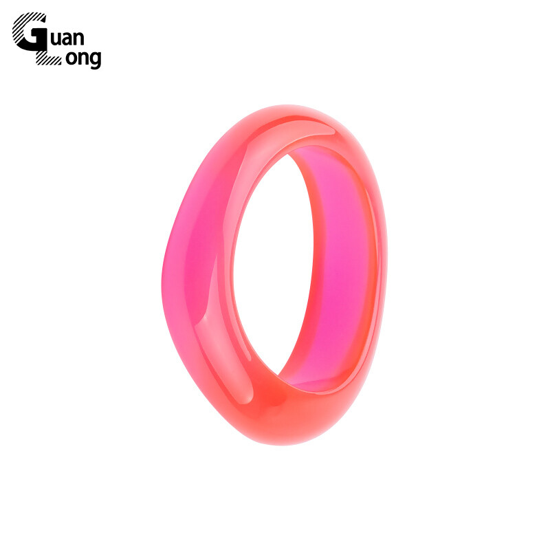 Guanglong Vintage színes széles karkötők női lányoknak trendi szabálytalan karkötők karkötő varázslatok gyanta akril indiai ékszerek