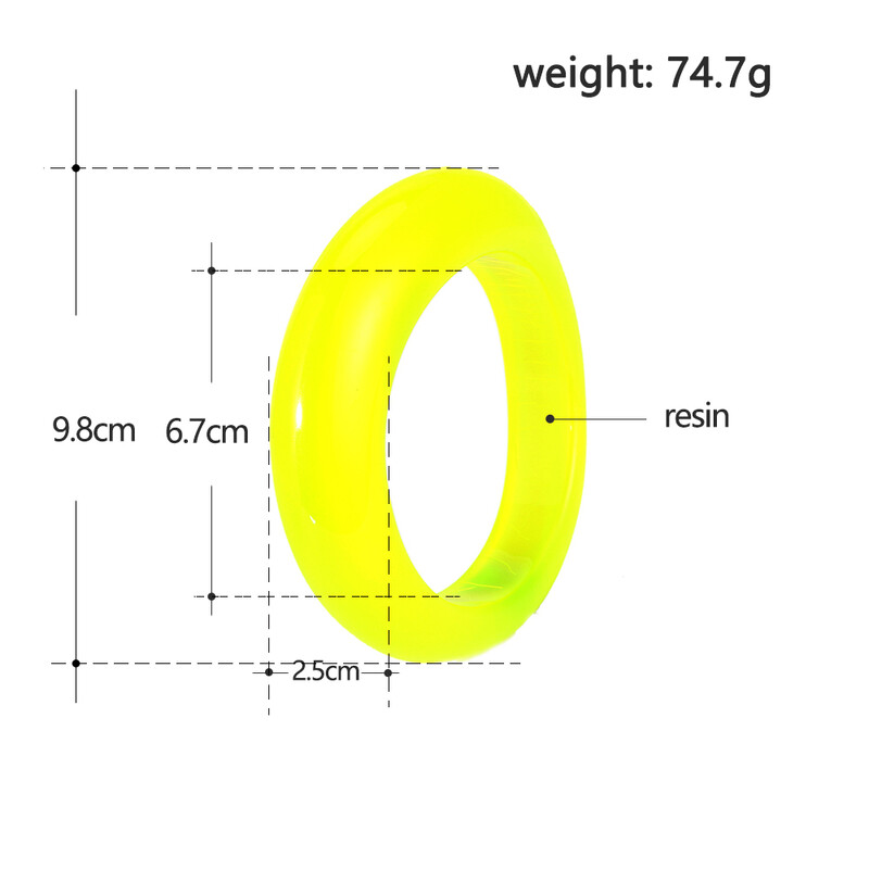 Guanglong Vintage színes széles karkötők női lányoknak trendi szabálytalan karkötők karkötő varázslatok gyanta akril indiai ékszerek