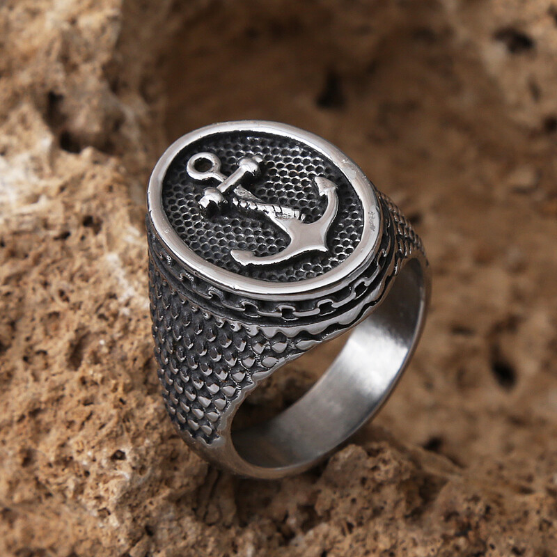 Retro Polka Dot Bump Pirate Inkariniai žiedai vyrams berniukams Punk Hip Hop Nerūdijančio plieno Amuleto Žiedas Madingi Papuošalai Dovanos Didmeninė prekyba