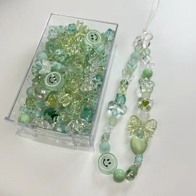 50g/100g Articole pentru acoperirea capului pentru copii pentru realizarea de benzi din piele, materiale acrilice, accesorii, margele libere, pungi de mai multe culori mixte