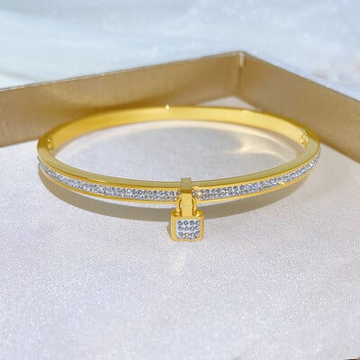 Luxus karkötő nőknek, rozsdamentes acél karkötő szett Bájok Divat ékszer kiegészítők