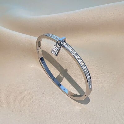 Luxus karkötő nőknek, rozsdamentes acél karkötő szett Bájok Divat ékszer kiegészítők