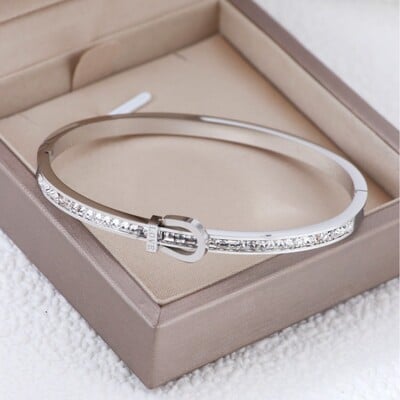 Luxus karkötő nőknek, rozsdamentes acél karkötő szett Bájok Divat ékszer kiegészítők