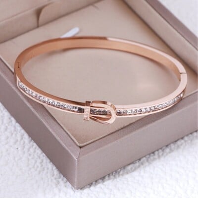 Luxus karkötő nőknek, rozsdamentes acél karkötő szett Bájok Divat ékszer kiegészítők