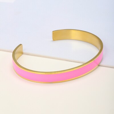 GD modna pozlaćena narukvica s manžetama od nehrđajućeg čelika s vibrantnim uljem za žene Nakit Proslava Poklon Drop dostava