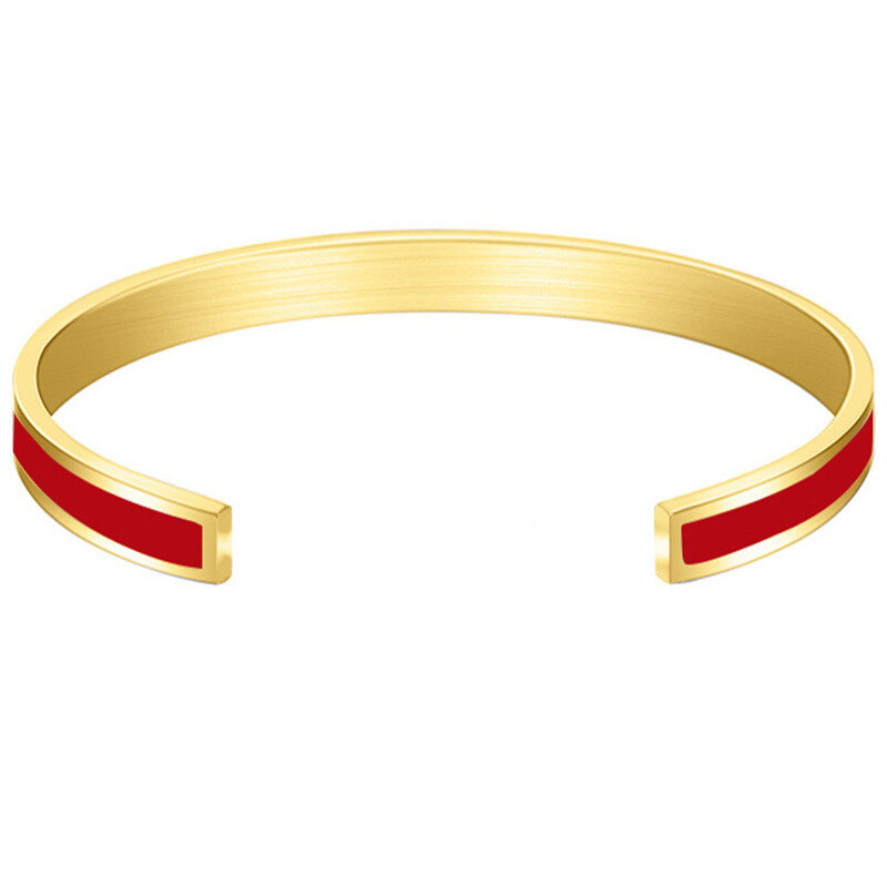 GD modna pozlaćena narukvica s manžetama od nehrđajućeg čelika s vibrantnim uljem za žene Nakit Proslava Poklon Drop dostava