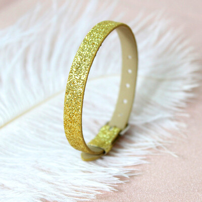 10 komada 8x210mm svjetlucave narukvice od PU kožne svjetlucave narukvice s kopčom od nehrđajućeg čelika Pristaje 8mm klizećim slovima privjesci DIY dodatak