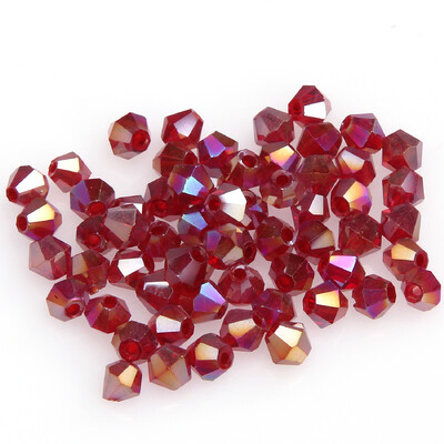 100 db Exquisite 4mm Bicone gyöngyök arany pezsgő laza kristály gyöngyök ékszer jelöléshez barkács nyaklánc karkötő kézműves