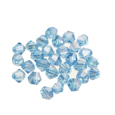 100 db Exquisite 4mm Bicone gyöngyök arany pezsgő laza kristály gyöngyök ékszer jelöléshez barkács nyaklánc karkötő kézműves