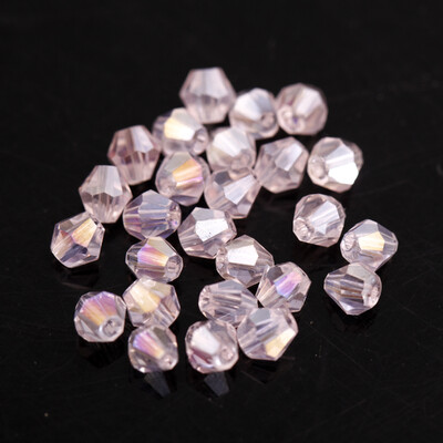 100 db Exquisite 4mm Bicone gyöngyök arany pezsgő laza kristály gyöngyök ékszer jelöléshez barkács nyaklánc karkötő kézműves