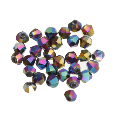 100 db Exquisite 4mm Bicone gyöngyök arany pezsgő laza kristály gyöngyök ékszer jelöléshez barkács nyaklánc karkötő kézműves