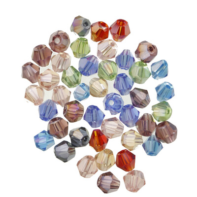 100 db Exquisite 4mm Bicone gyöngyök arany pezsgő laza kristály gyöngyök ékszer jelöléshez barkács nyaklánc karkötő kézműves