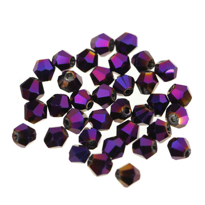 100 db Exquisite 4mm Bicone gyöngyök arany pezsgő laza kristály gyöngyök ékszer jelöléshez barkács nyaklánc karkötő kézműves