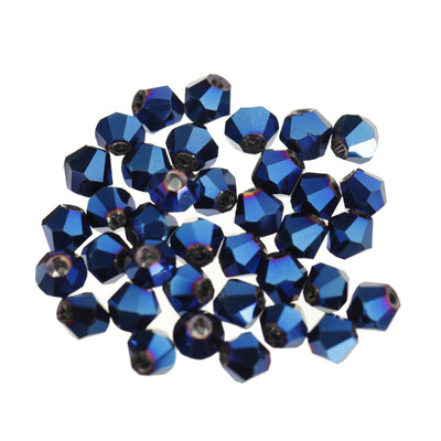 100 db Exquisite 4mm Bicone gyöngyök arany pezsgő laza kristály gyöngyök ékszer jelöléshez barkács nyaklánc karkötő kézműves