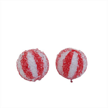 Stripe Circus Ball Granuled Sugar Candy Beads βραχιόλι τέχνης DIY Διακόσμηση Μανικιούρ Στολίδια Kawaii Jewelry Making Phone Chain