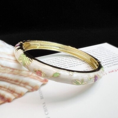 Zománcozott kínai Cloisonne karkötő dupla karkötő kínai bazsarózsa filigrán virág karkötő hagyományos vintage női kézi karkötő