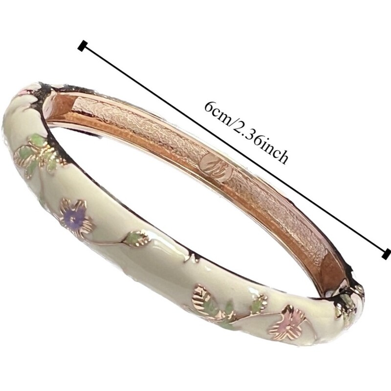 Zománcozott kínai Cloisonne karkötő dupla karkötő kínai bazsarózsa filigrán virág karkötő hagyományos vintage női kézi karkötő