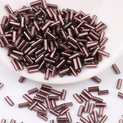 2*2 mm 2*4 mm 2*6 mm strieborné korálky plnené trubicou, ručne šité korálkové ryžové korálky, ručne vyrobené náramkové doplnky, veľkoobchod s trubicou H.