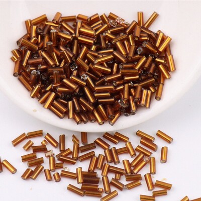 2*2 mm 2*4 mm 2*6 mm strieborné korálky plnené trubicou, ručne šité korálkové ryžové korálky, ručne vyrobené náramkové doplnky, veľkoobchod s trubicou H.