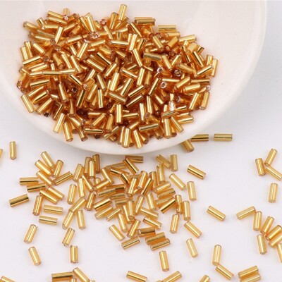2*2 mm 2*4 mm 2*6 mm strieborné korálky plnené trubicou, ručne šité korálkové ryžové korálky, ručne vyrobené náramkové doplnky, veľkoobchod s trubicou H.